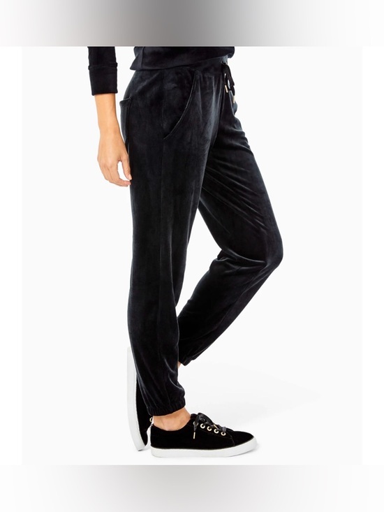 Lilly Pulitzer Pants - Lilly Pulitzer 28" Mallie Velour Pant - Onyx velvet Pockets M Pull On Relaxed
